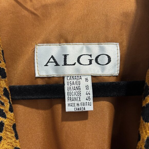 Vintage ALGO Leopard Trim Blazer - Picture 8 of 14